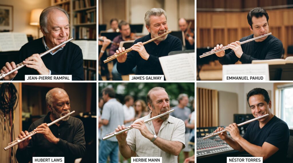 Flautistas c&eacute;lebres: Rampal, Galway, Pahud, Hubert Laws, Herbie Mann y N&eacute;stor Torres