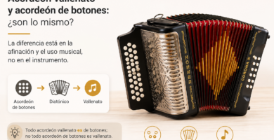 Acordeón vallenato y acordeón de botones: diferencias